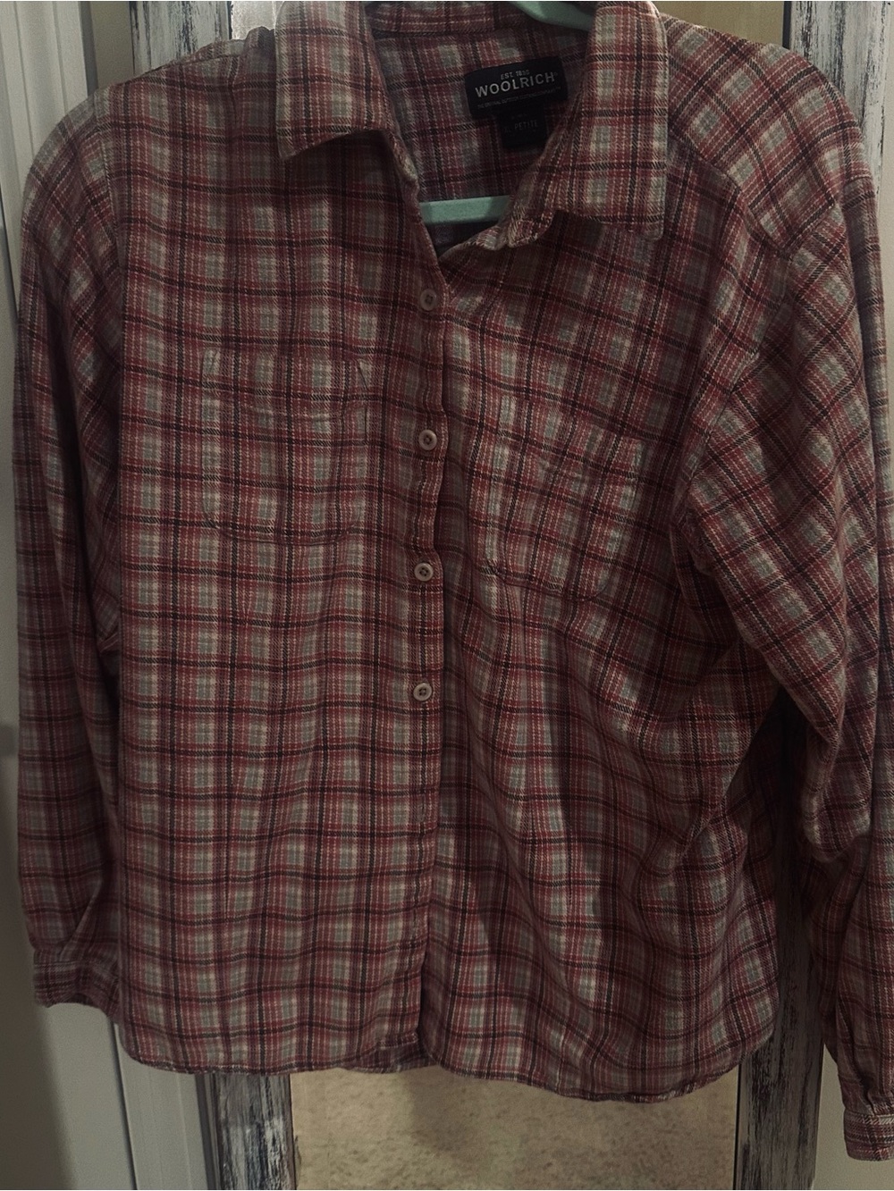 Woolrich Women’s Red Plaid Button-Up Shirt